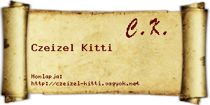 Czeizel Kitti névjegykártya